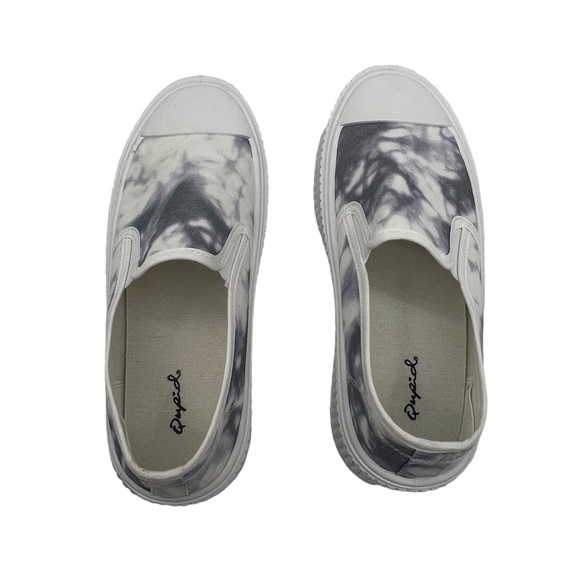 Qupid Gray Marbled Slip On Platform Shoes Size 41 Women’s - Picture 5 of 10